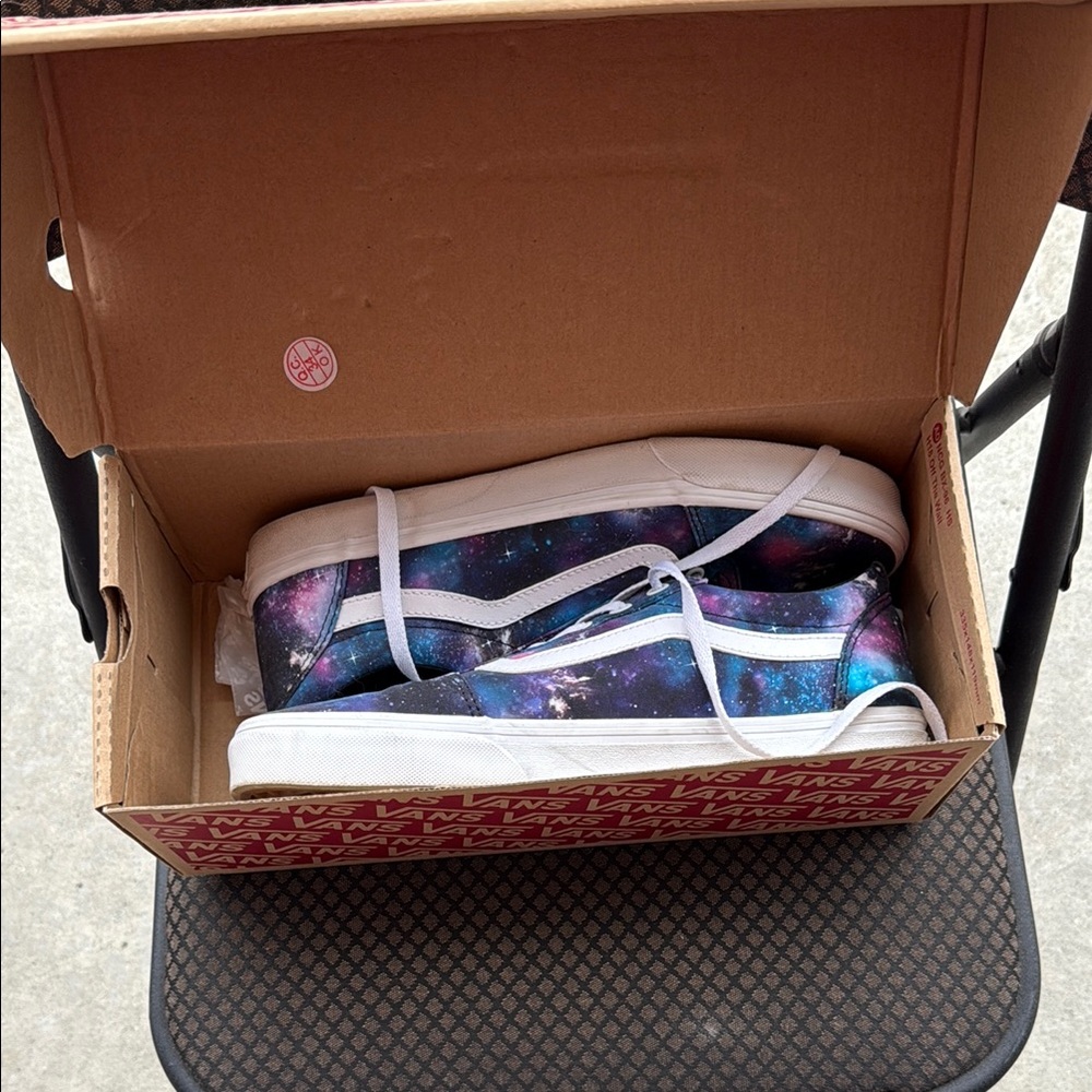 Vans Vibrant Blue and Purple Sneakers